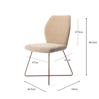 Ikata Dining Chair Funky Fudge Cross Rose