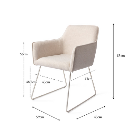 Hofu Dining Chair Enoki Slide Steel