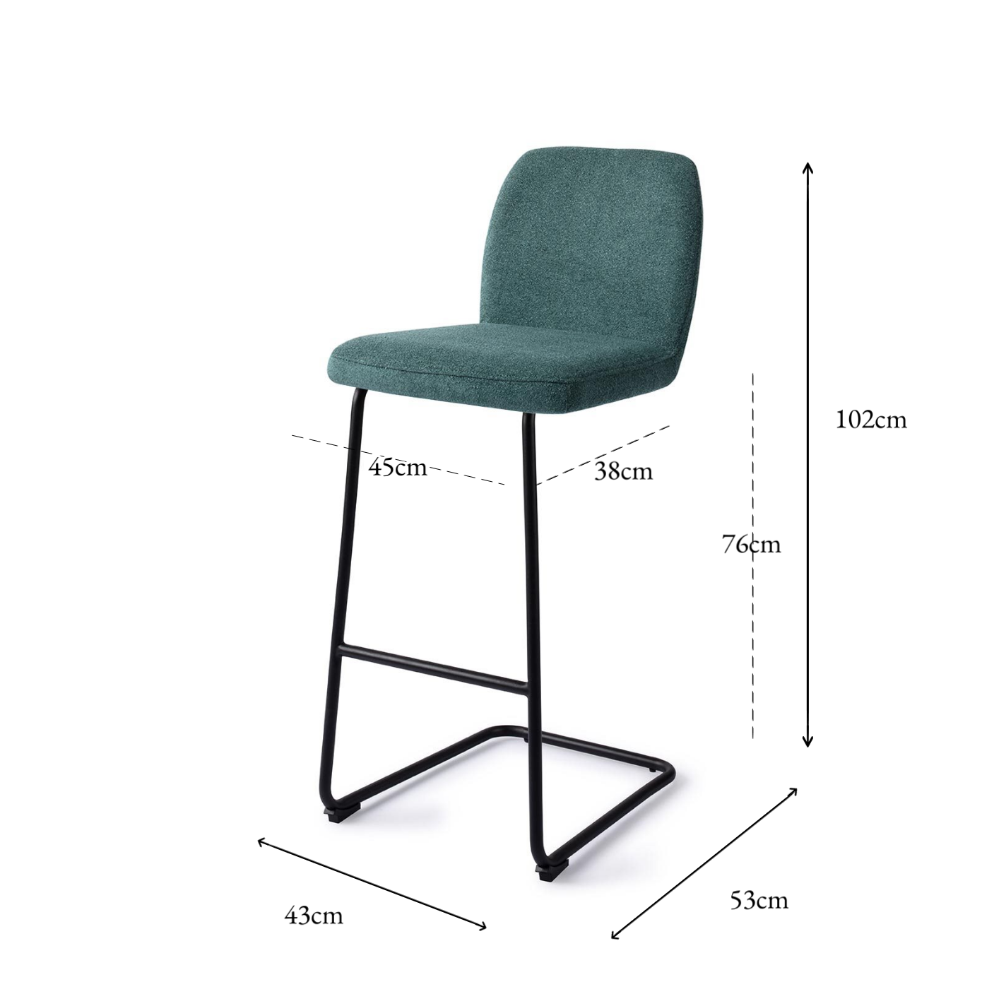 Ikata Bar Chair Merry Mermaid Arch Bar (75 cm)