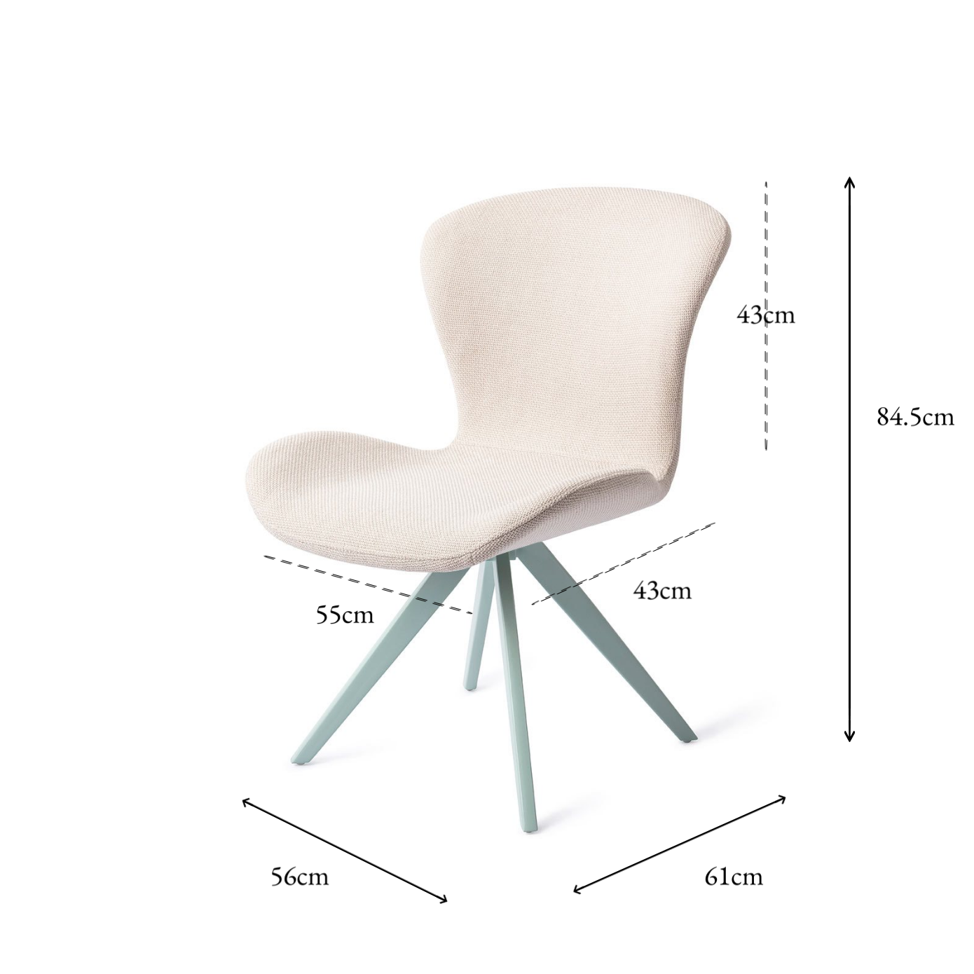 Moji Dining Chair Coconuts Turn Mint