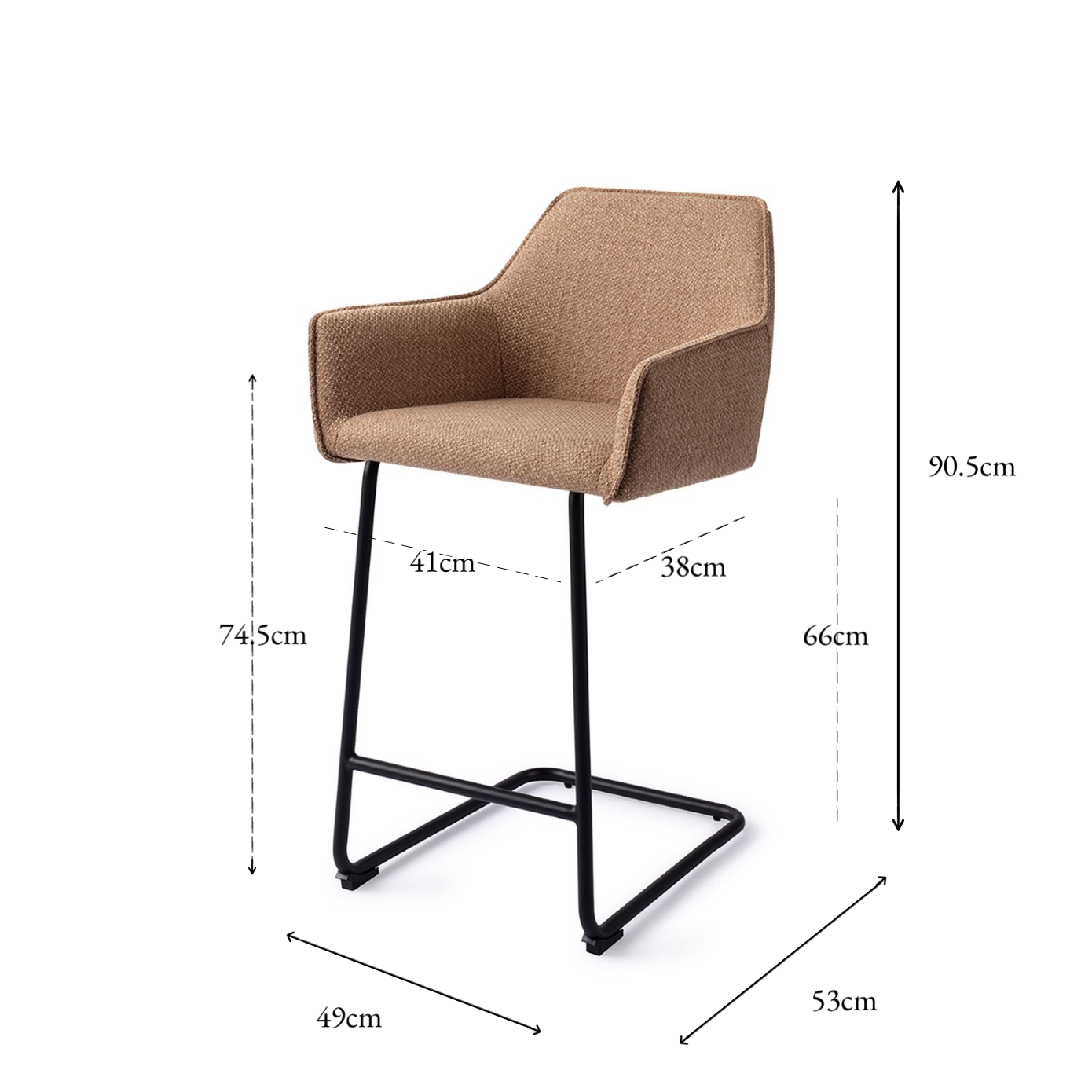 Hofu Bar Chair French Toast Arch Counter (65 cm)