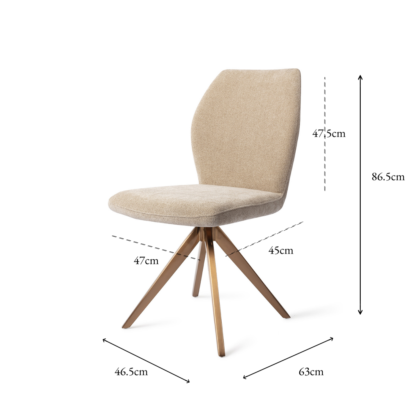 Ikata Dining Chair Funky Fudge Turn Rose