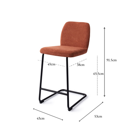 Ikata Bar Chair Cosy Copper Arch Counter (65 cm)