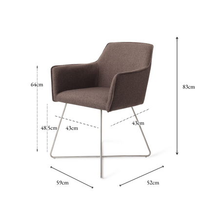 Hofu Dining Chair Potters Clay Cross Steel