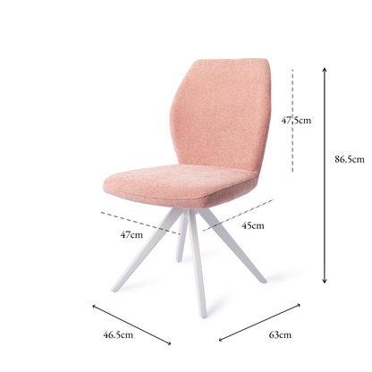 Ikata Dining Chair Anemone Turn White