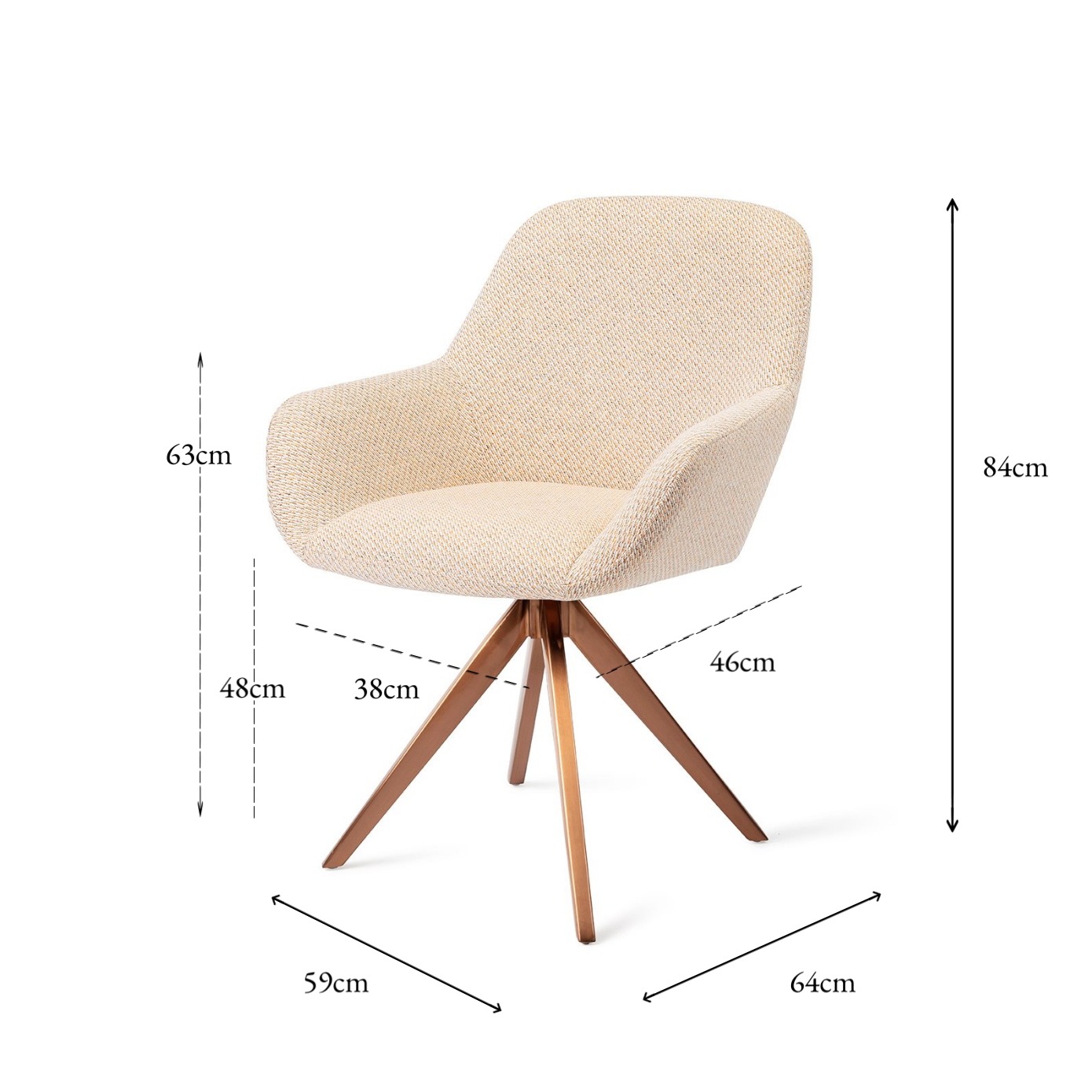 Kushi Dining Chair Trouty Tinge