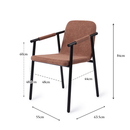 Kochi Dining Chair Brilliant Brick