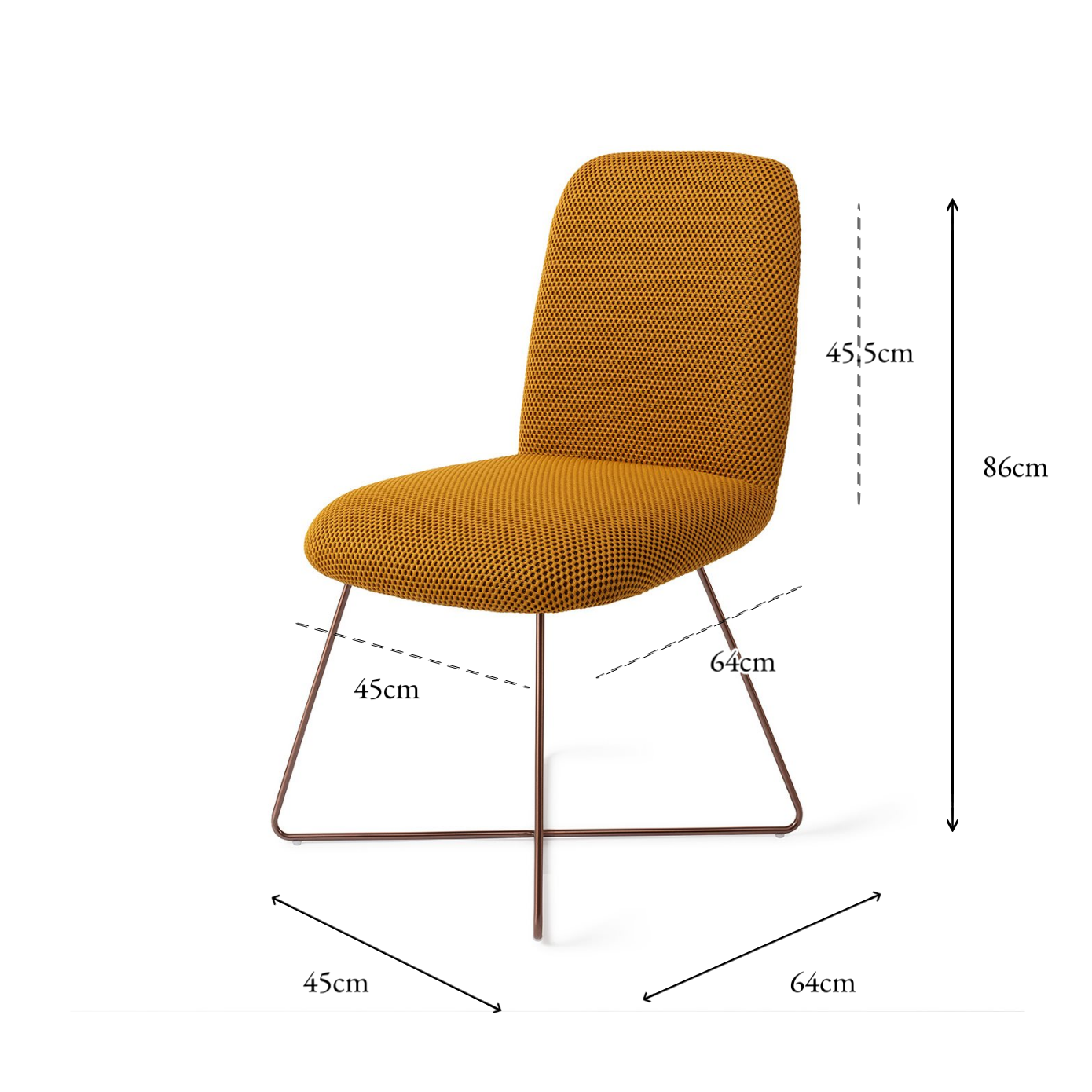 Taiwa Dining Chair Groovy Garam Cross Rose